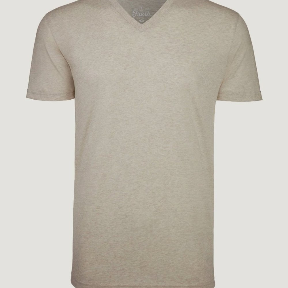MENS | FRESHLY CLEAN TEES - V-Neck | Sand - Sz. M